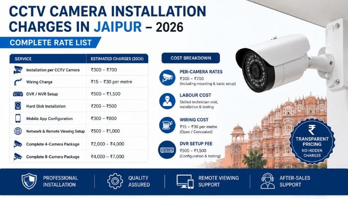 CCTV Camera Installation Charges in Jaipur