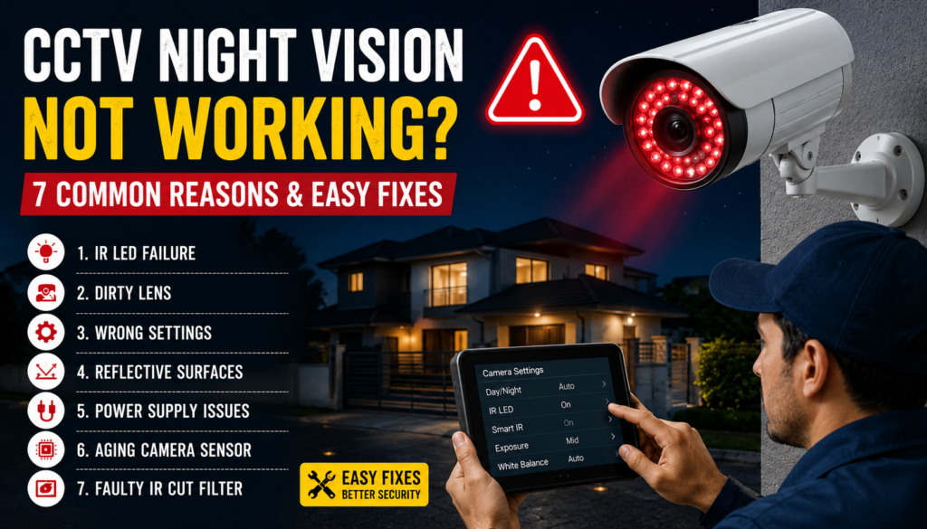 CCTV Night Vision Not Working