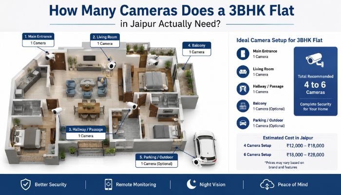 How Many Cameras Does a 3BHK Flat in Jaipur Actually Need
